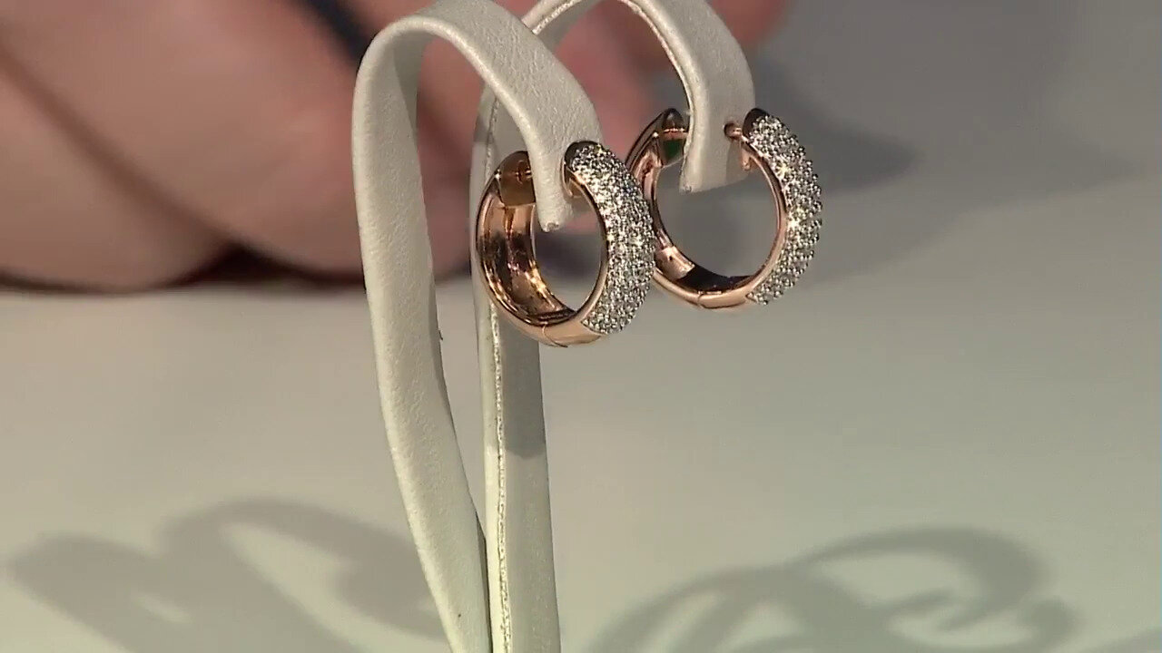 Video Boucles d'oreilles en argent et Zircon