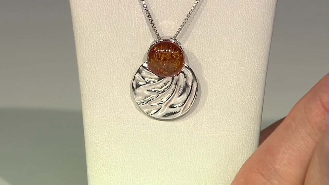 Video Pendentif en argent et Ambre baltique (dagen)