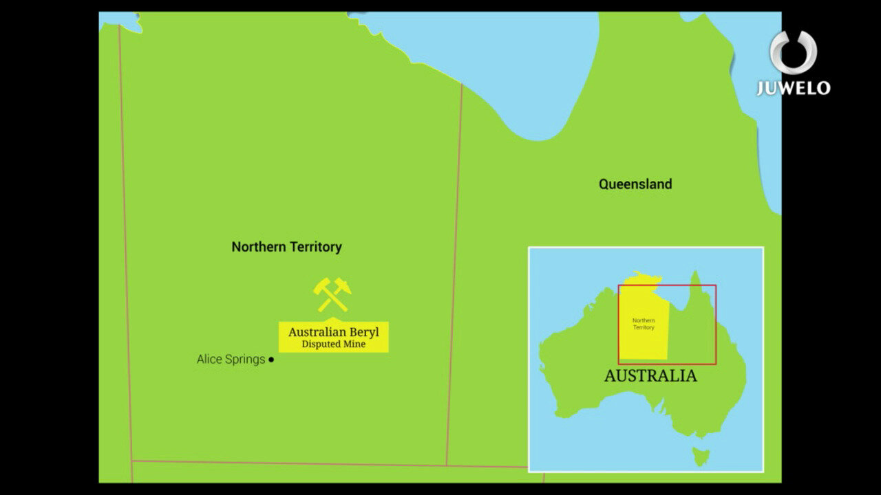 Video Bague en or et Béryl vert menthe d’Australie