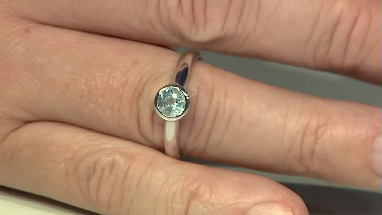 Video Anillo en plata con Aguamarina