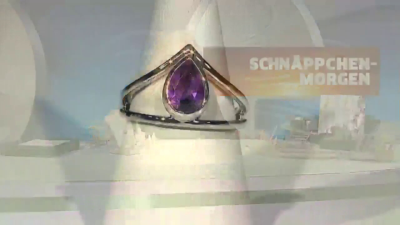 Video Siberian Amethyst Silver Ring