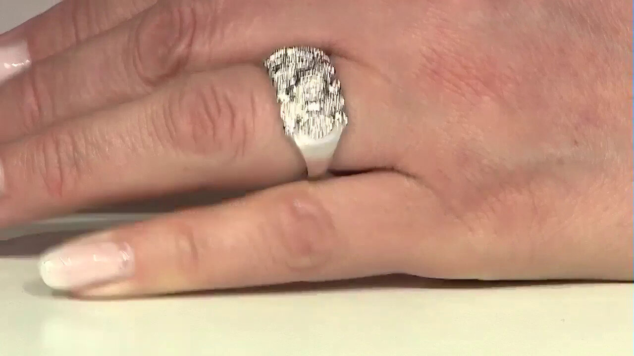 Video Zilveren ring met zirkonen