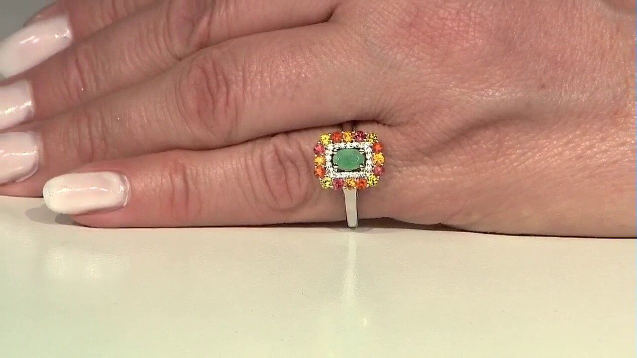 Video Bague en argent et Emeraude de Socoto