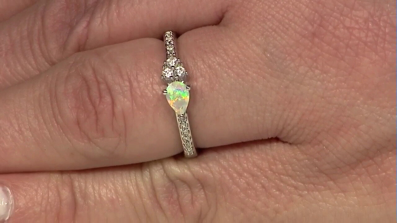 Video Anillo en plata con Ópalo de Welo