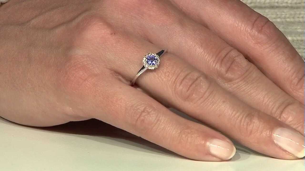 Video Tanzanite Silver Ring