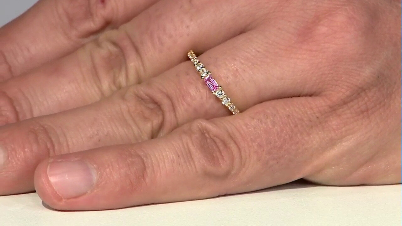 Video Unheated Ceylon Purple Sapphire Silver Ring