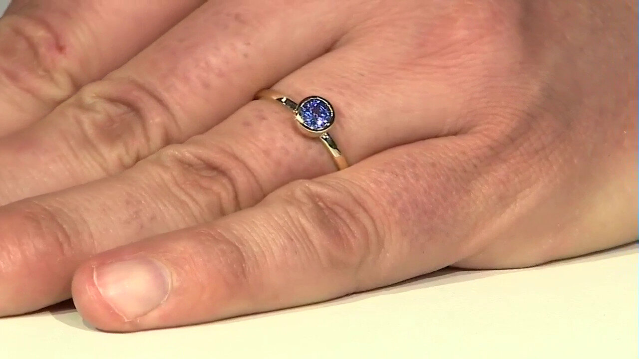 Video 9K AAA Tanzanite Gold Ring