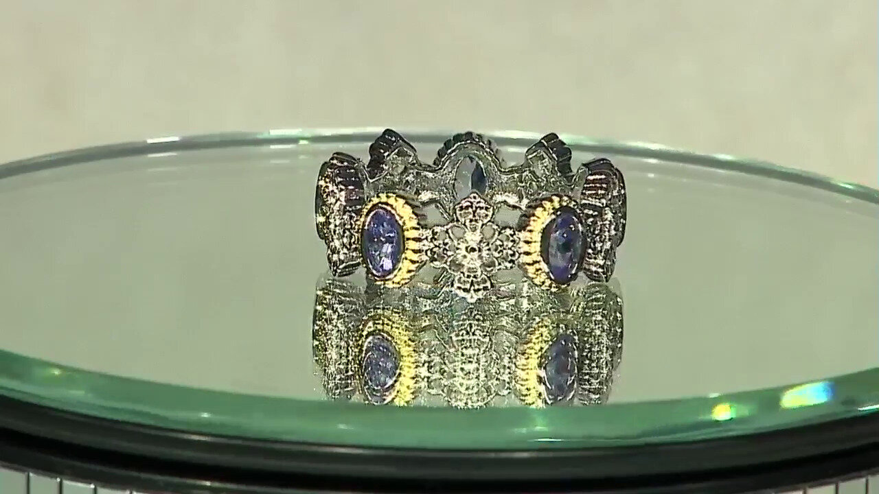 Video Tanzanite Silver Ring (Dallas Prince Designs)