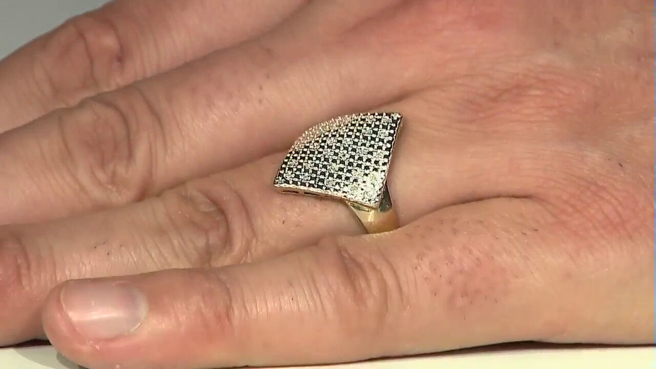 Video I3 (I) Diamond Silver Ring