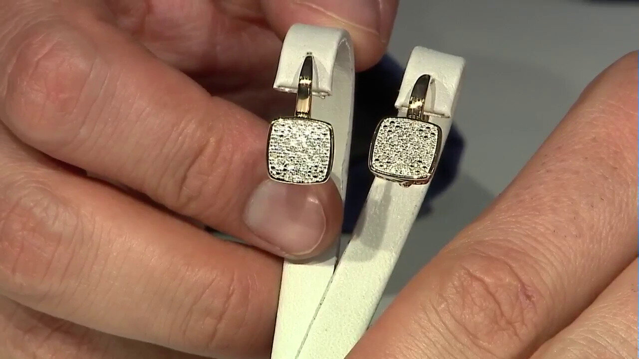 Video Pendientes en plata con Diamante I3 (I)