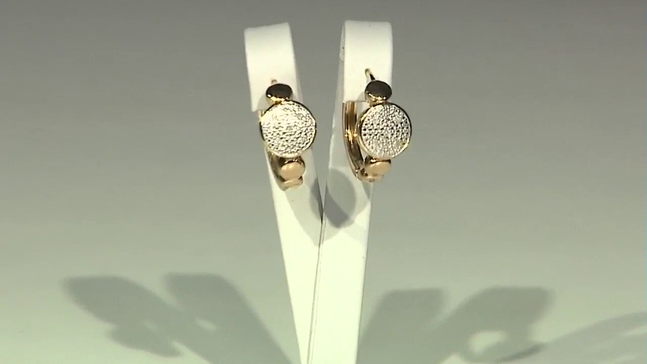 Video Boucles d'oreilles en argent et Diamant I3 (I)