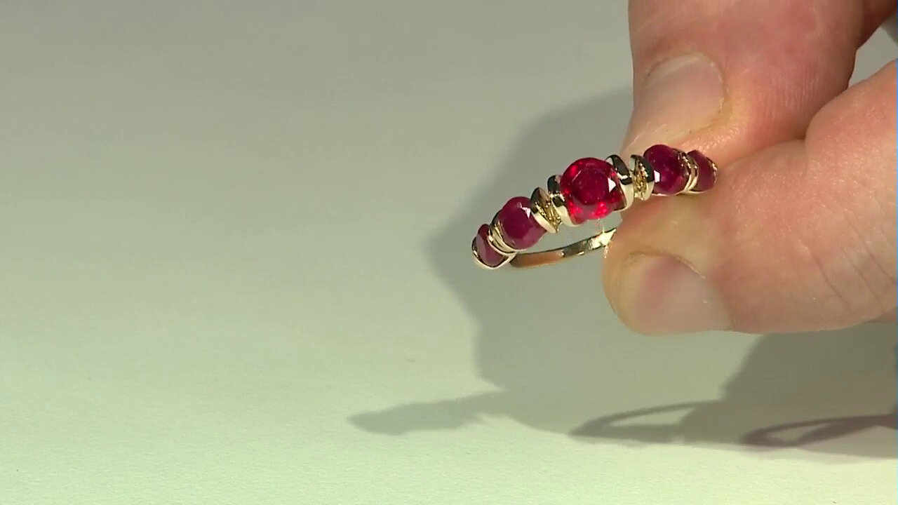 Video 9K Madagascar Ruby Gold Ring (de Melo)