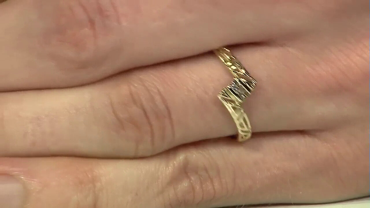 Video 9K I2 Brown Diamond Gold Ring (Ornaments by de Melo)