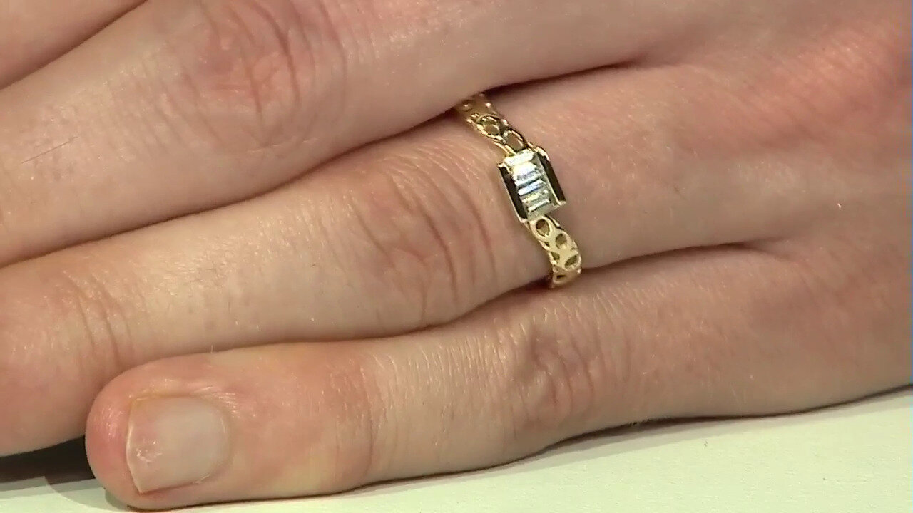 Video Anillo en oro con Zircón (Ornaments by de Melo)