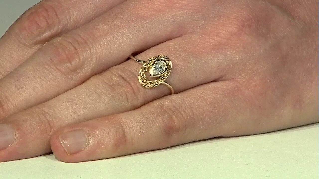 Video Anillo en oro con Zircón (Ornaments by de Melo)