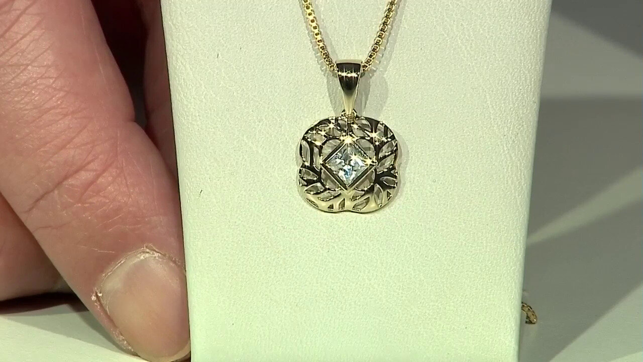 Video 9K Zircon Gold Pendant (Ornaments by de Melo)