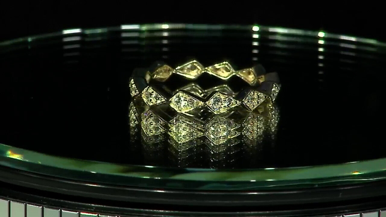 Video Gouden ring met zirkonen (de Melo)