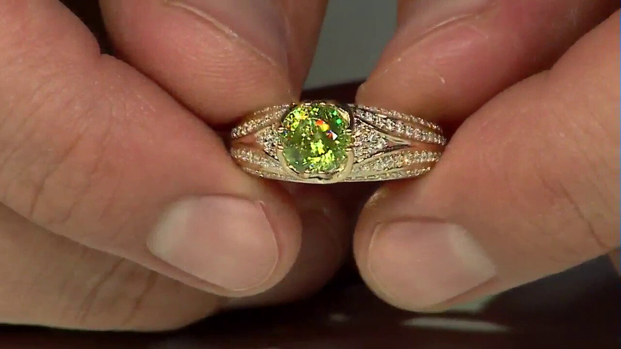 Video 14K Sphene Gold Ring (de Melo)