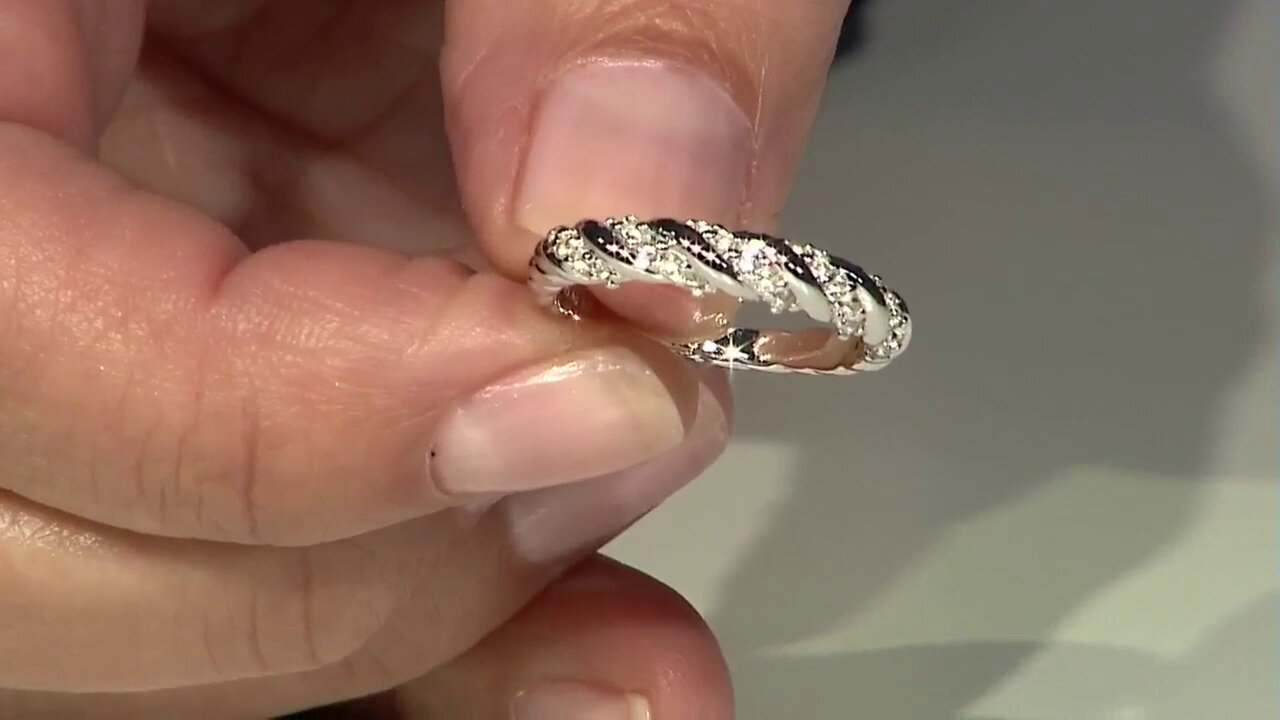 Video Anillo en plata con Topacio blanco