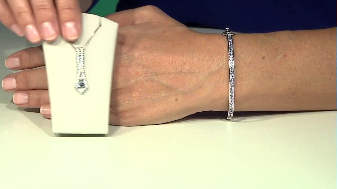 Video Brazalete en plata con Tanzanita