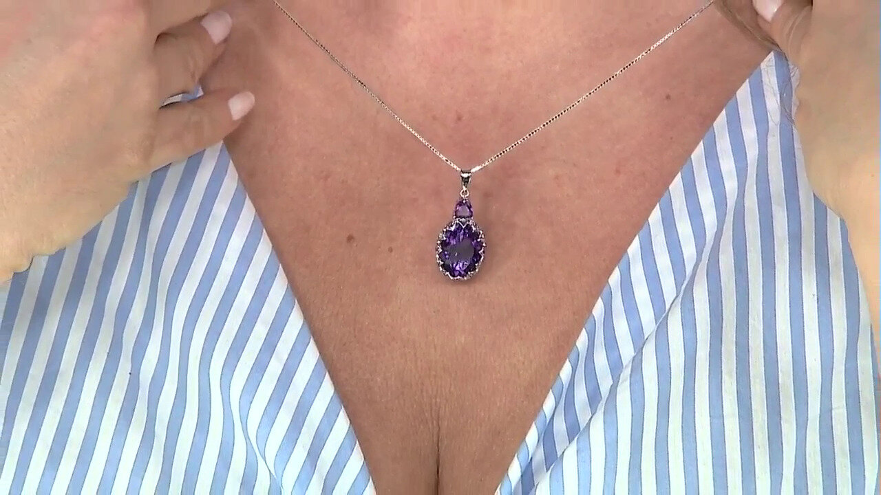 Video Moroccan Amethyst Silver Necklace