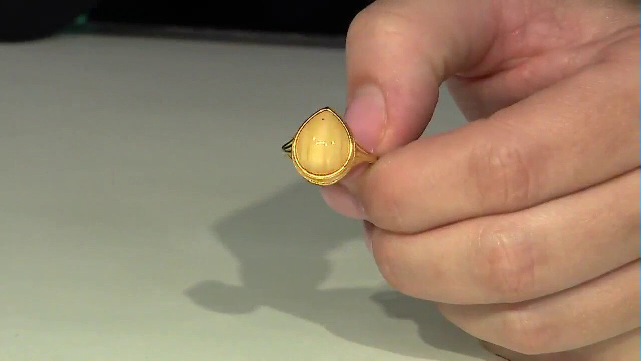 Video Baltic Amber Silver Ring (dagen)