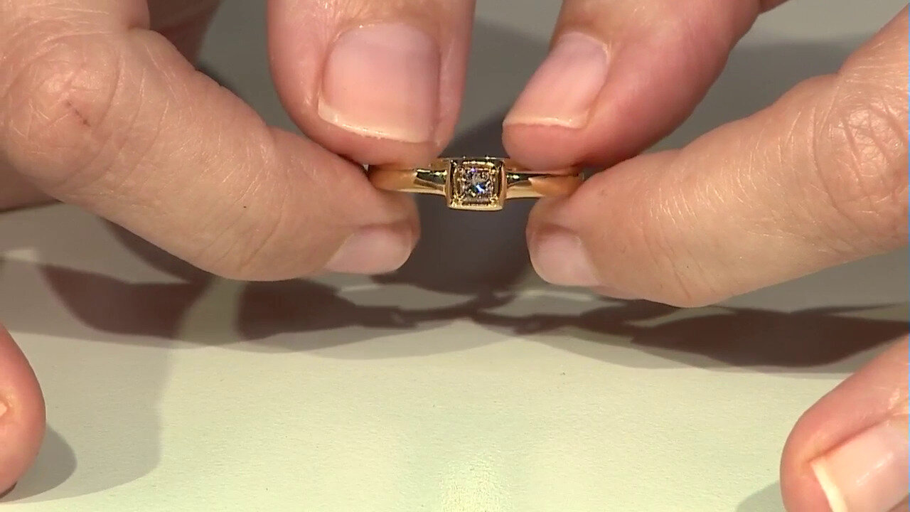 Video I1 Brown Diamond Silver Ring