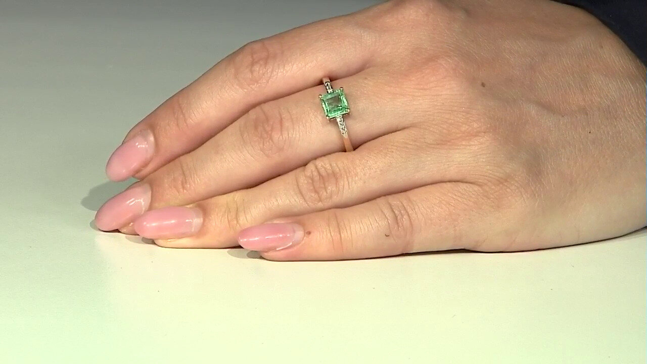 Video 9K Ethiopian Emerald Gold Ring