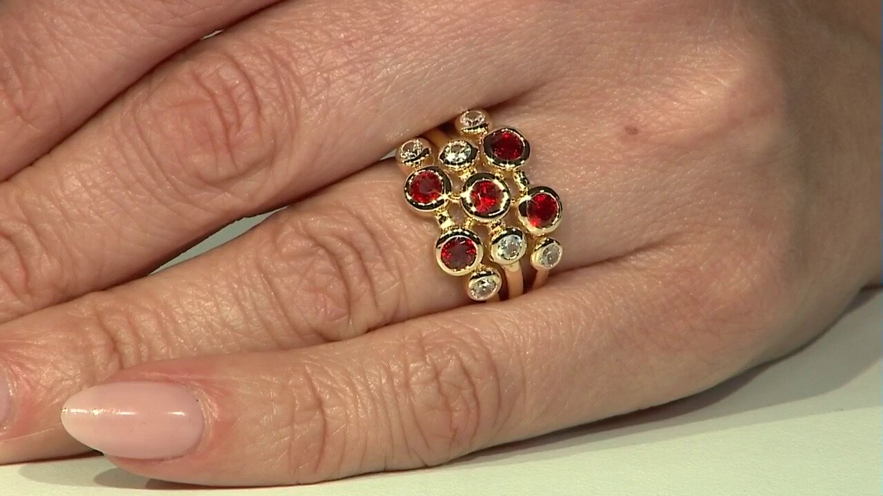 Video Tanzanian Ruby Silver Ring