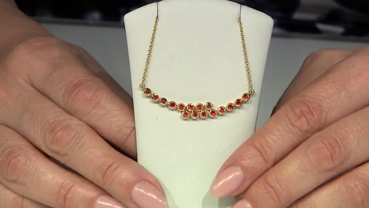 Video Tanzanian Ruby Silver Necklace