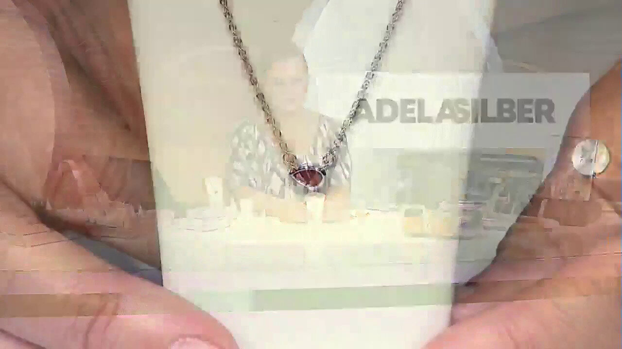 Video Tanzanian Ruby Silver Necklace