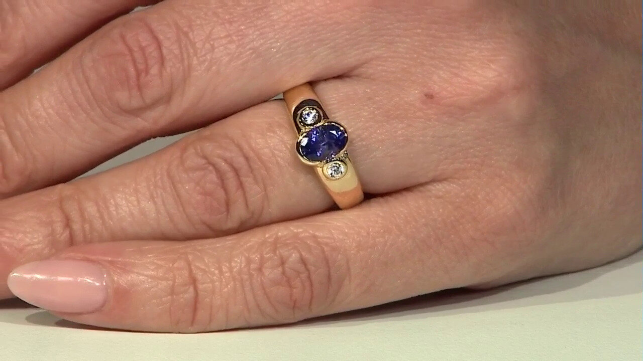 Video Tanzanite Silver Ring