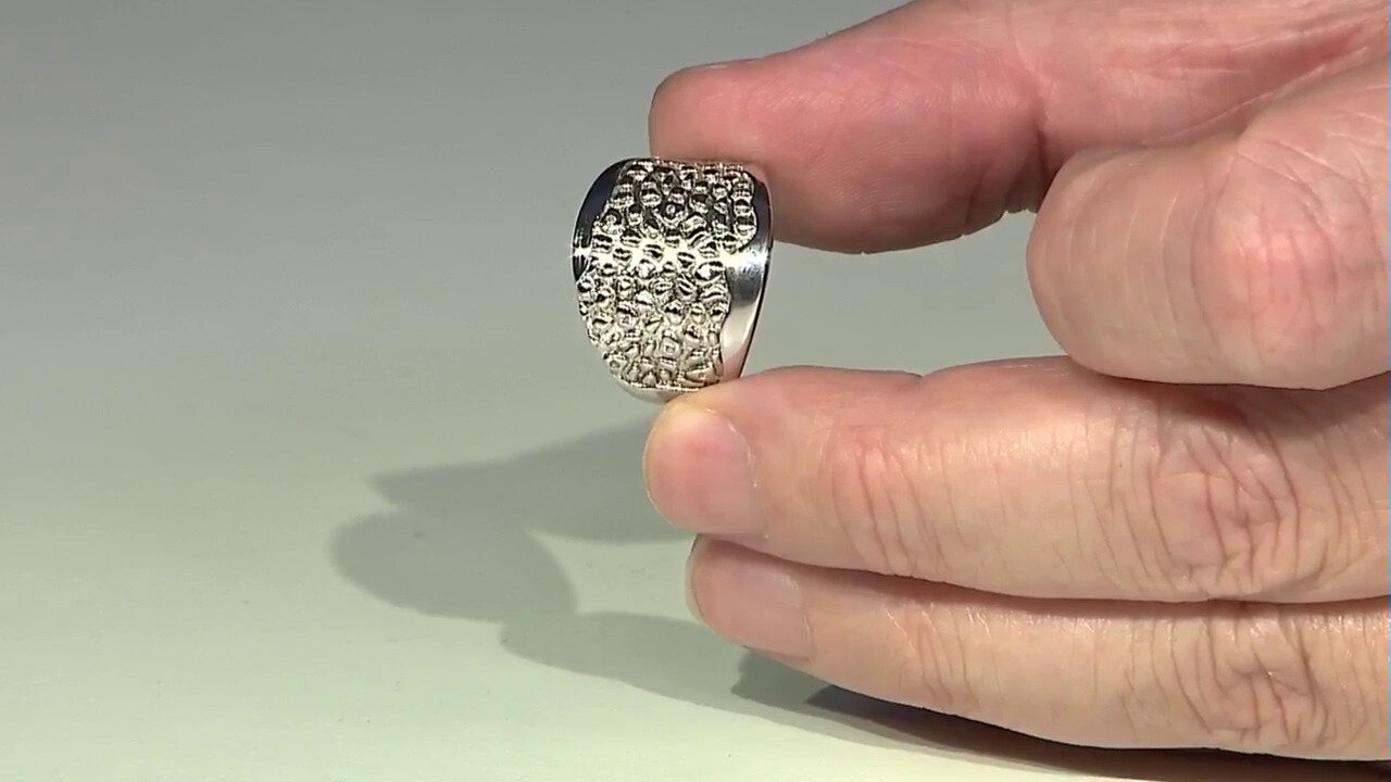 Video Zilveren ring met zirkonen (SAELOCANA)