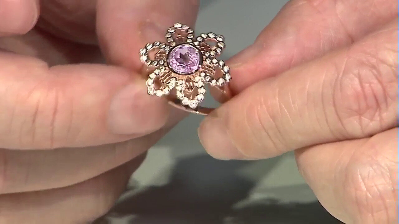 Video Kunzite Silver Ring (SAELOCANA)