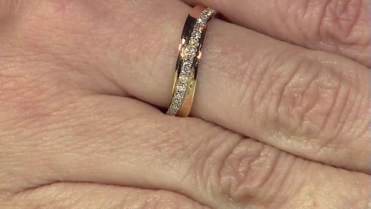 Video 18K I1 (H) Diamond Gold Ring (CIRARI)