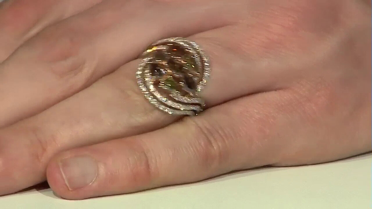 Video Gouden ring met SI2 Fancy Diamanten (CIRARI)