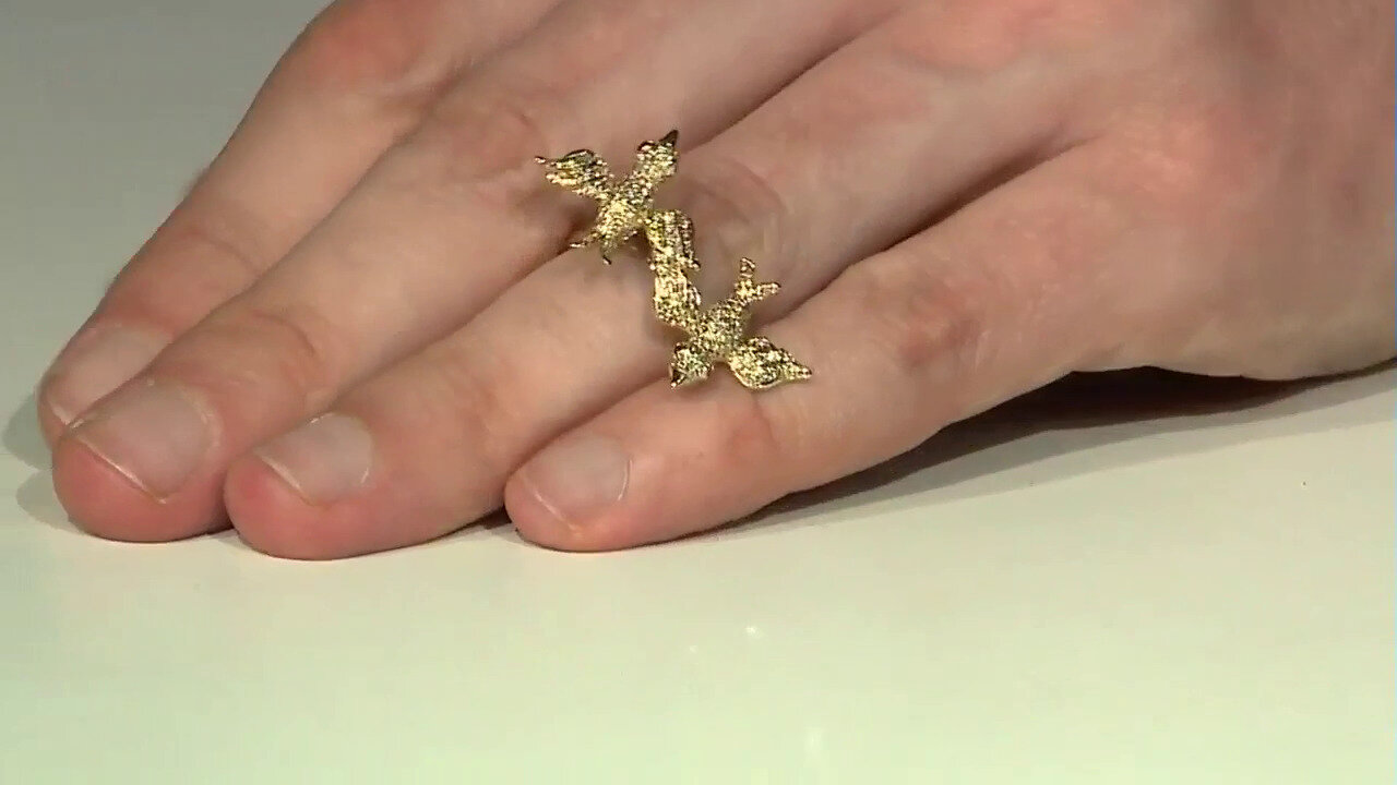 Video 14K SI2 Fancy Diamond Gold Ring (CIRARI)