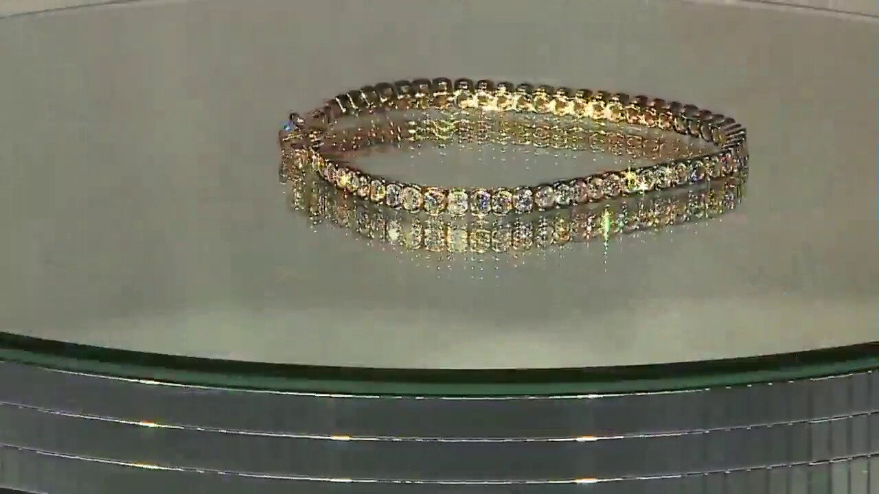 Video 14K I1 (H) Diamond Gold Bracelet (CIRARI)