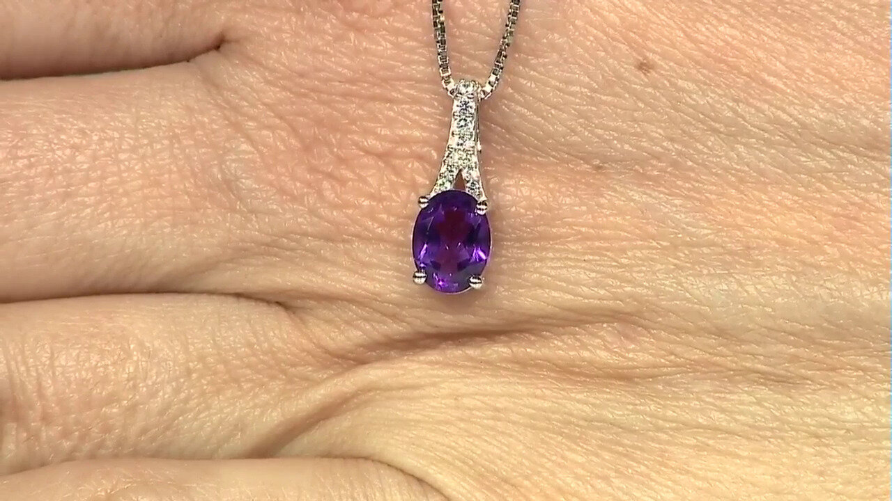 Video Moroccan Amethyst Silver Pendant