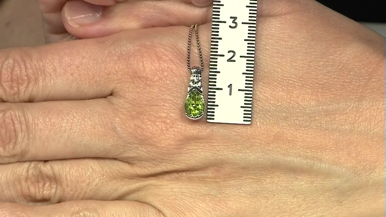 Video Pendentif en argent et Péridot (Faszination Türkis)