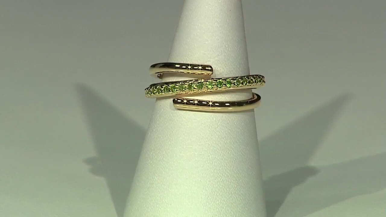 Video Russian Diopside Silver Ring