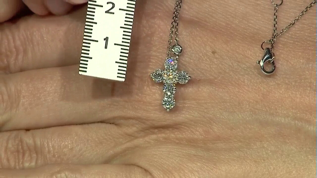 Video 14K SI2 (H) Diamond Gold Necklace (CIRARI)