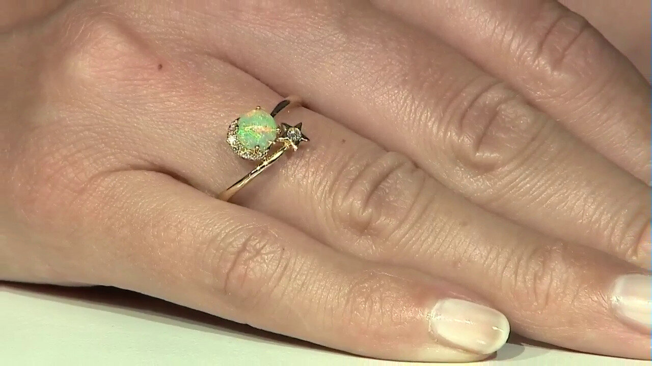 Video 14K Welo Opal Gold Ring (CIRARI)