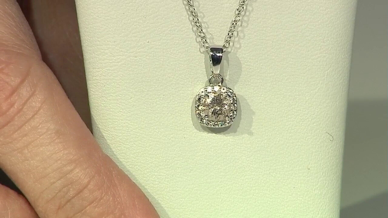 Video Morganite Silver Necklace