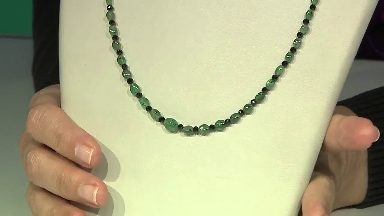 Video Collier en argent et Emeraude de Zambie