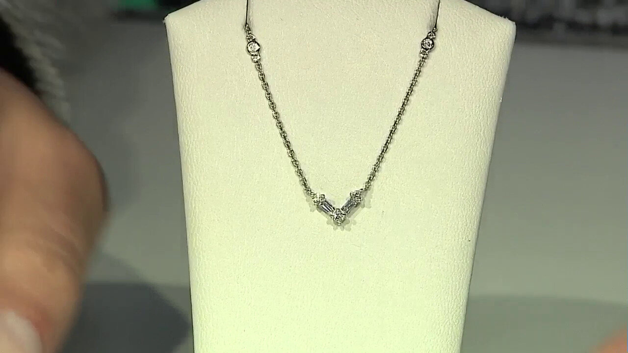 Video 10K SI2 (H) Diamond Gold Necklace