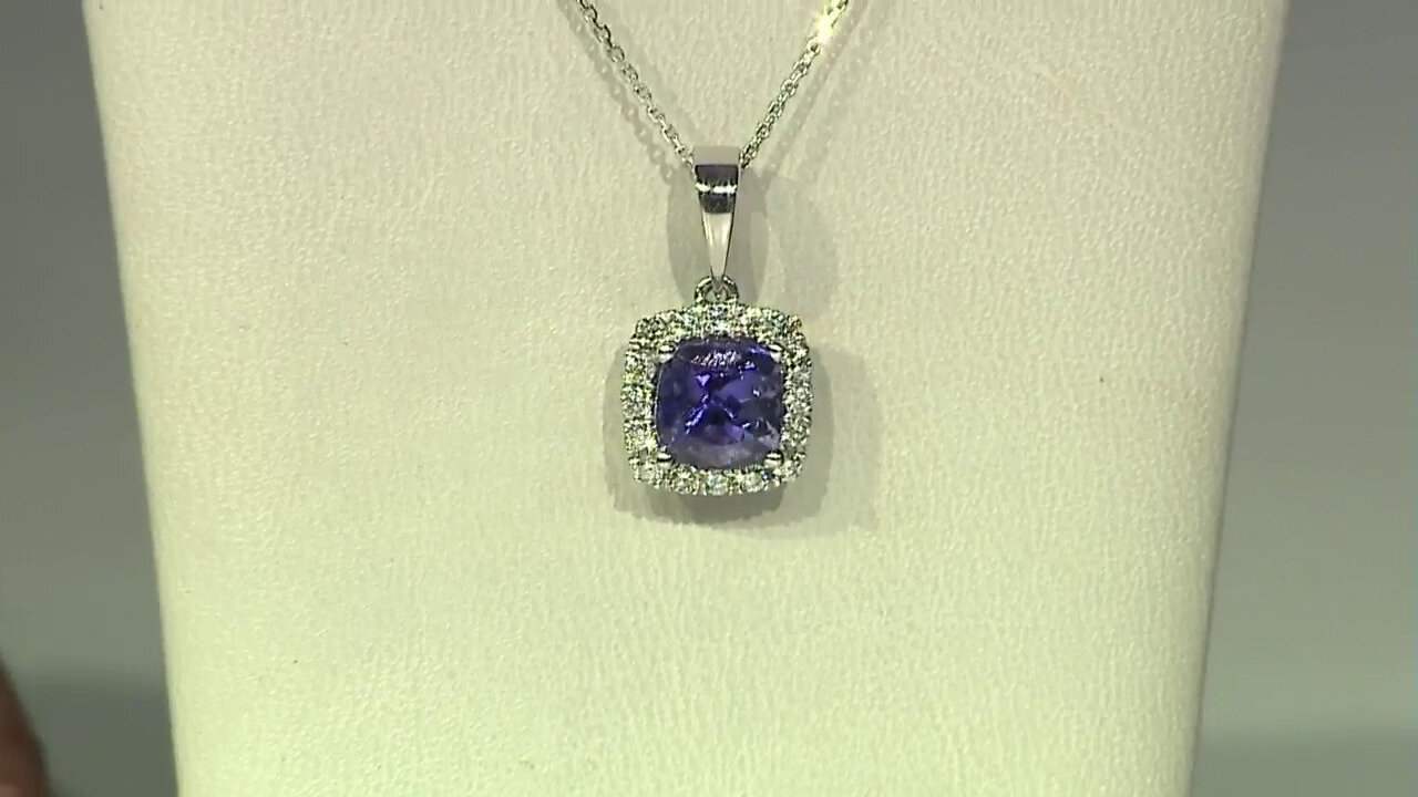 Video 14K AAA Tanzanite Gold Necklace