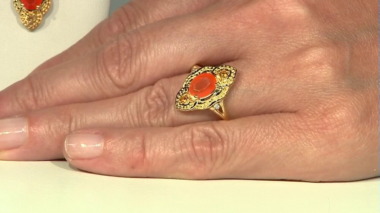 Video Carnelian Silver Ring