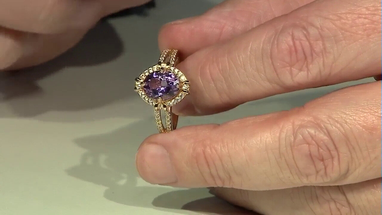 Video Bolivian Amethyst Silver Ring