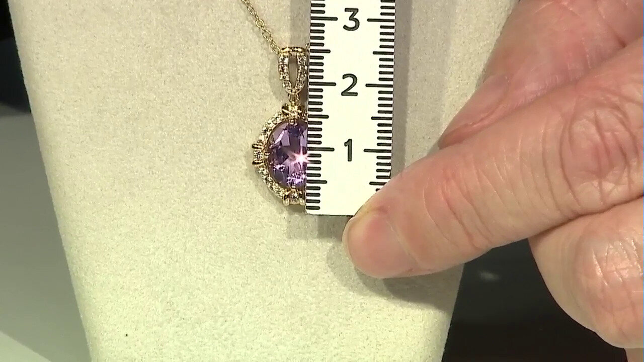 Video Bolivian Amethyst Silver Necklace